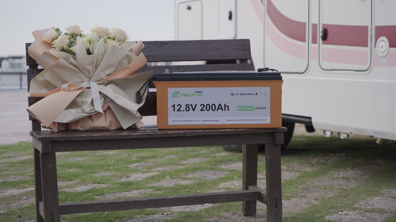 αποθήκευση 12 ηλιακής ενέργειας τροχόσπιτων μπαταριών βαρκών 12.8V 100ah 200ah Lifepo4 θαλάσσια rv μπαταρία βολτ